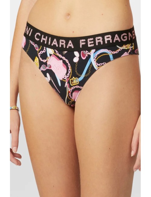 Chiaraferragni - slip brasiliano cf iconic 4733 3218 1555 nero