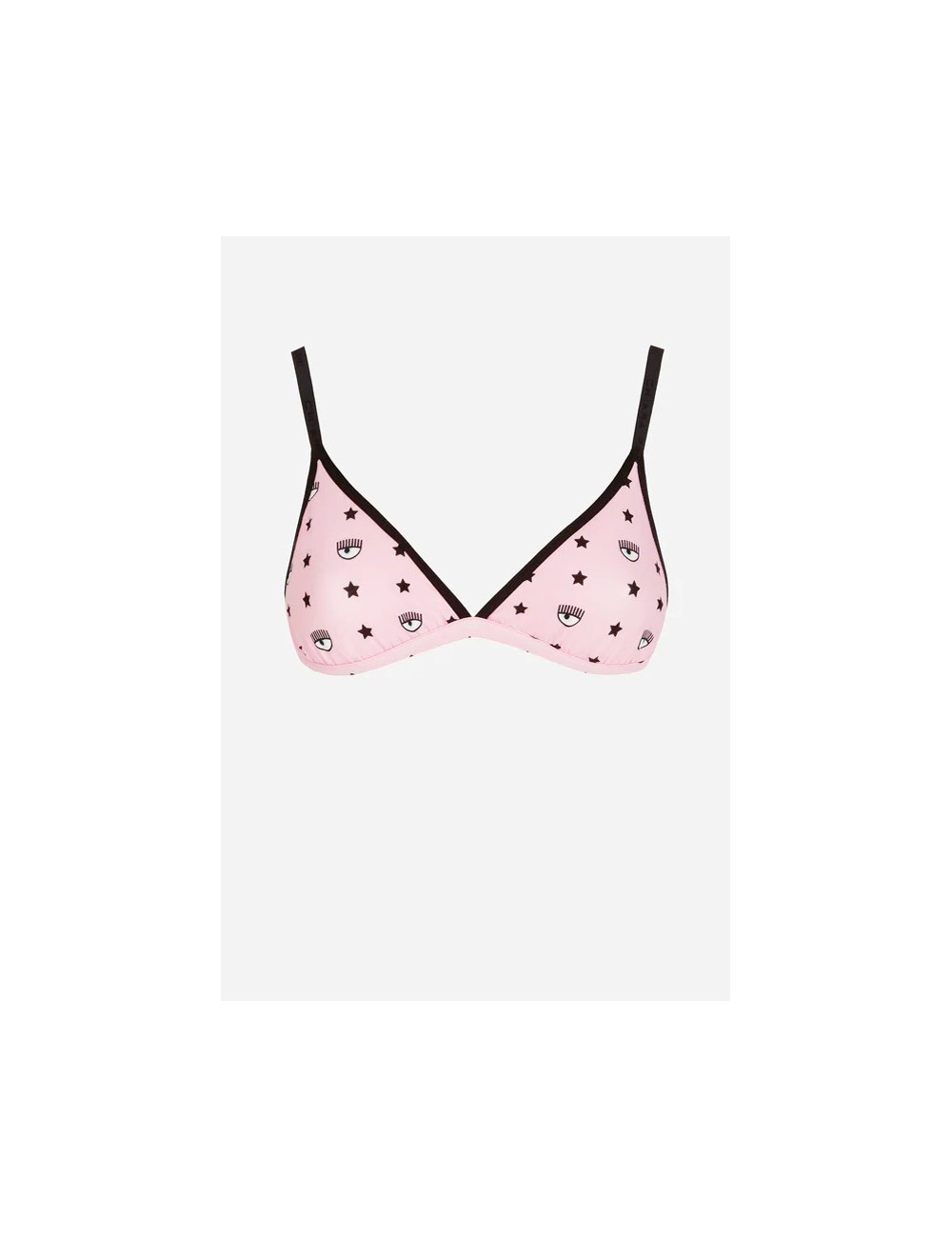 Chiaraferragni - reggiseno triangolo eye star all-over 4624 3226 1242 rosa