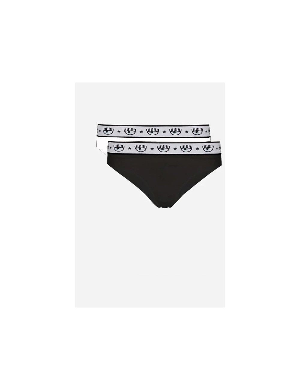 Chiaraferragni - slip brasiliano bipack logomania 4704 3224 1555 nero/bianco