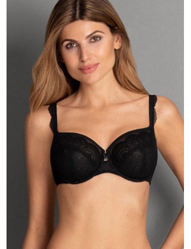 Rosa faia - reggiseno con ferretto fleur 5634 001 nero