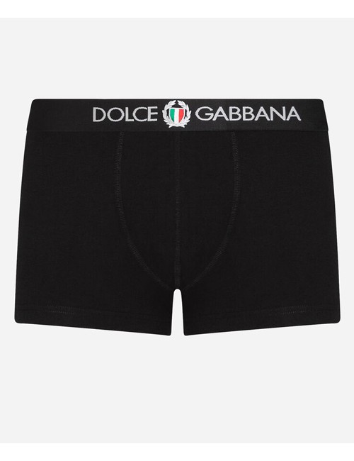 Dolce&gabbana - boxer in cotone strech n60022 o0020 nero