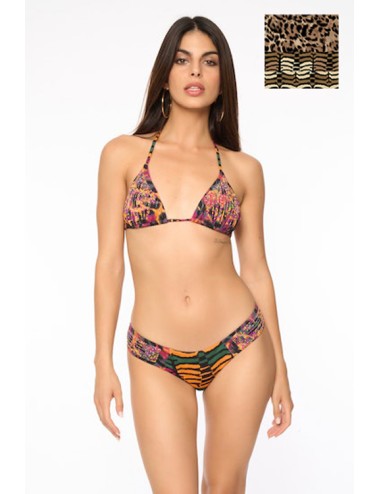 Miss bikini - triangolo strass + slip brasile v3082s gloria ink ott faemma