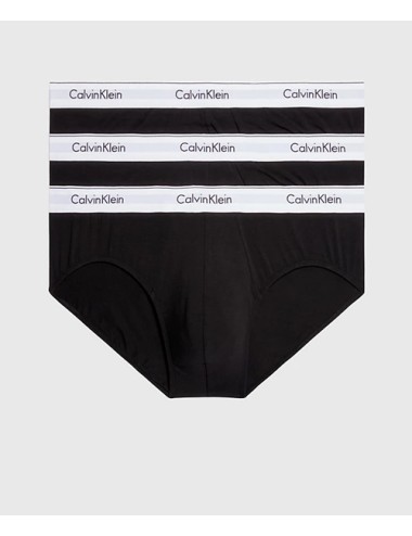 Ck - slip in confezione da 3 - modern cotton 000nb2379a-001 nero