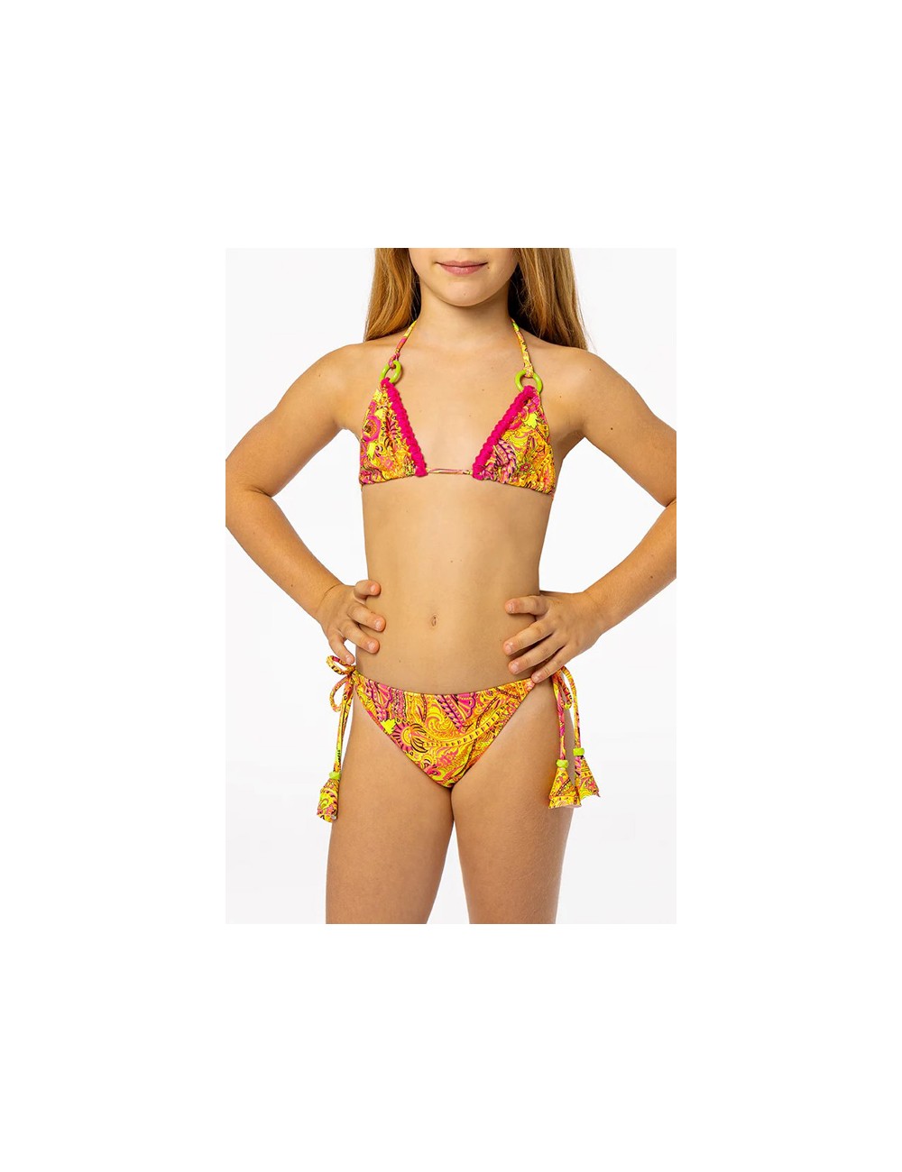 4giveness - bikini triangolo e slip laccetti acid blosson fgbg2561 200