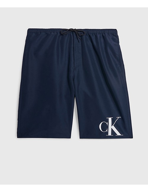 Ck - pantaloncini da surf - ck monogram km0km00805-dca navy iris