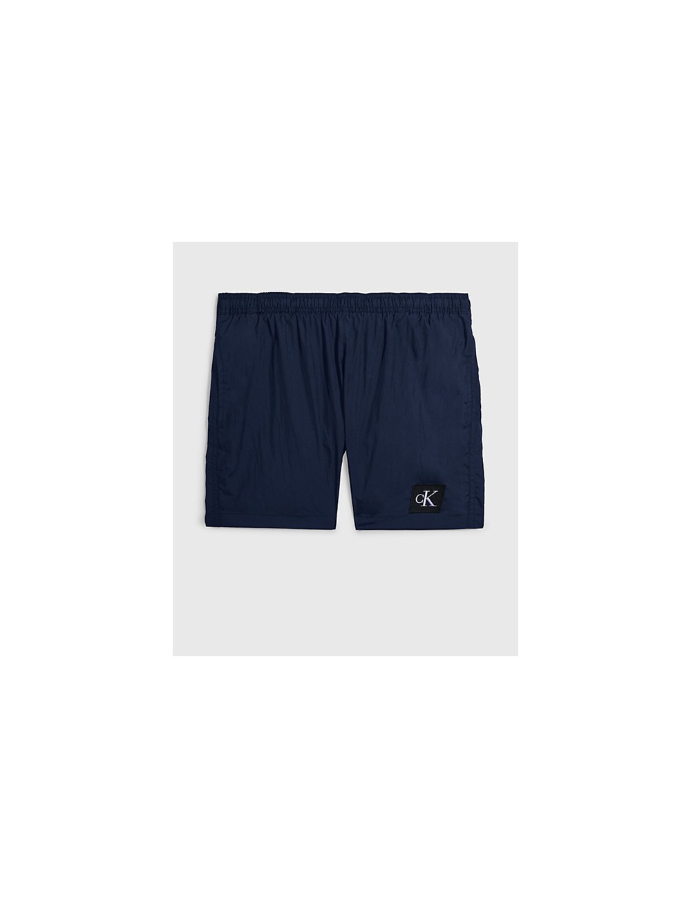 Ck - pantaloncini da bagno con cordoncino medio - ck nylon km0km00819-dca navy iris