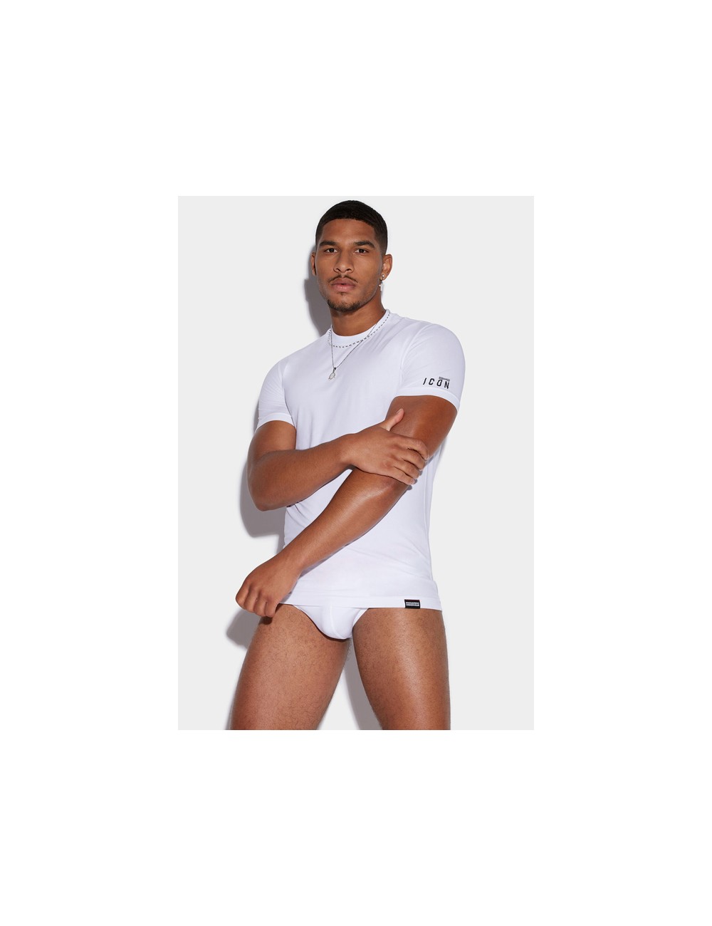 Dsquared2 - t-shirt icon d9m204470 100 bianco