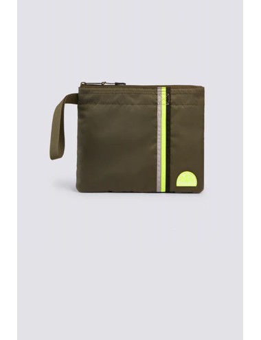 Sundek -  ludvig pochette con dettaglio arcobaleno am377abta100 30208 dark ar. green