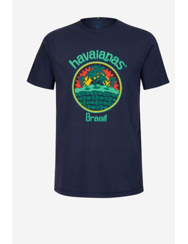 Havaianas - t-shirt round patch navy blue 4146451.0037