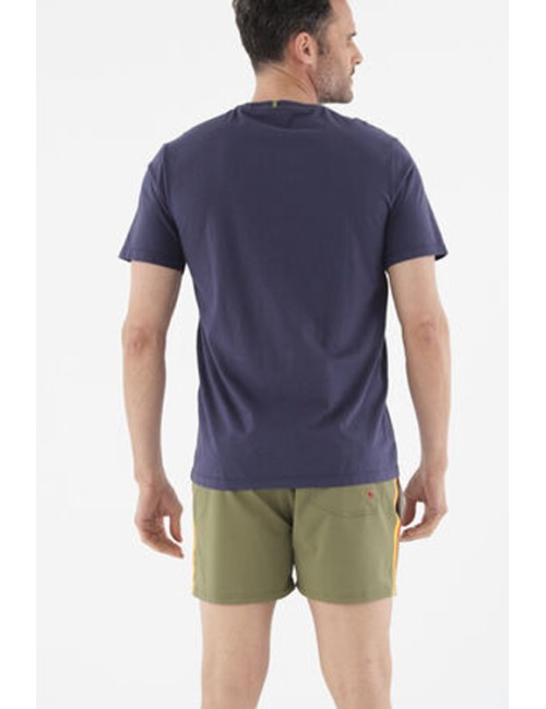 Havaianas - t-shirt round patch navy blue 4146451.0037