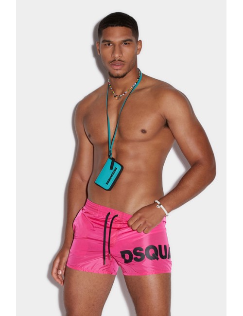 Dsquared2 - boxer maxi scritta d7b5c4690 530 fuxia