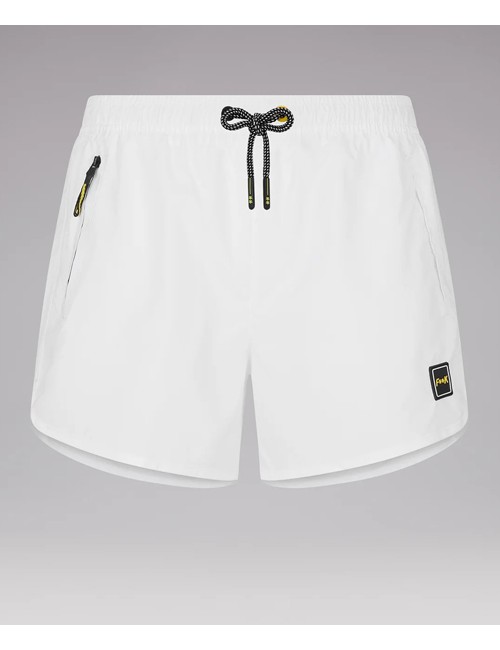 Effek - short t.u. con zip laterali fk23-2003wh bianco