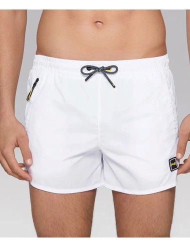 Effek - short t.u. con zip laterali fk23-2003wh bianco