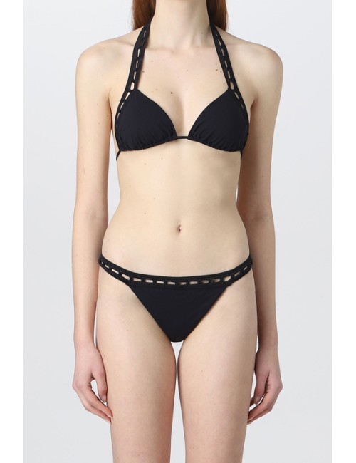 Ermanno scervino - bikini triangolo d424y346lyt 95708 nero