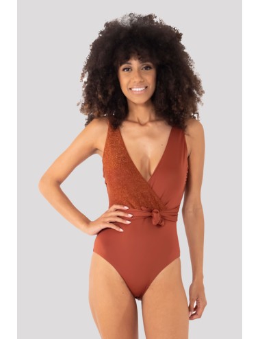 Vacanze italiane - costume intero modellante stella brightness vi23-138 brown