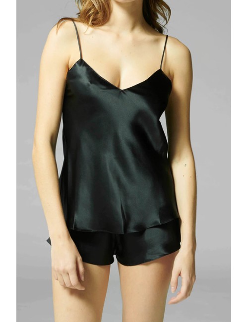 Simone perele - top in seta 15b900 015 nero