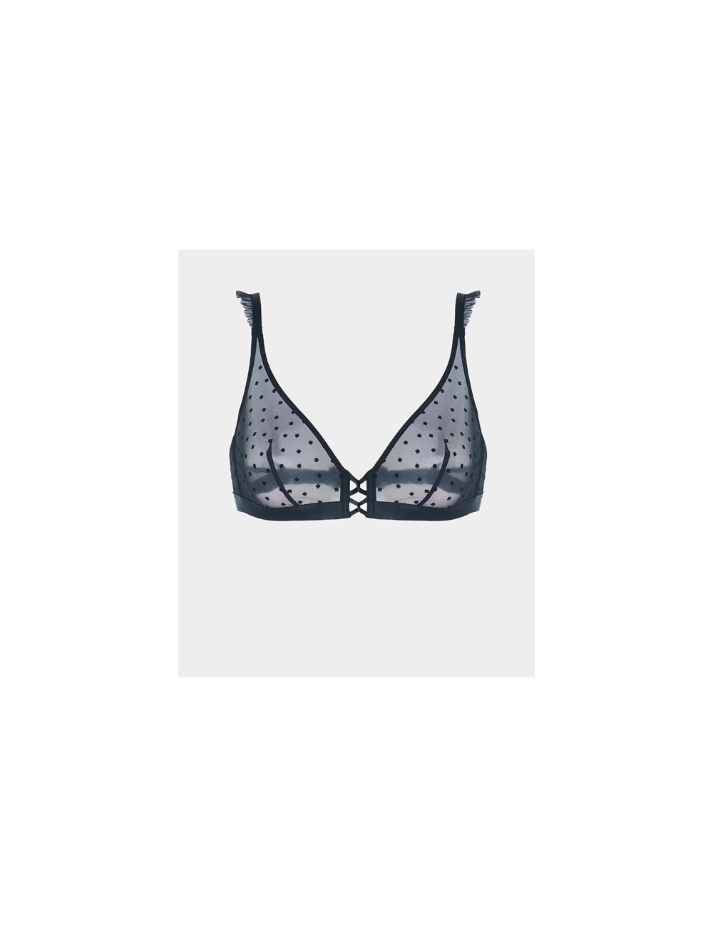 Simone perele reggiseno triangolo scollato lucie 1c8250 015 nero Taglia 3B