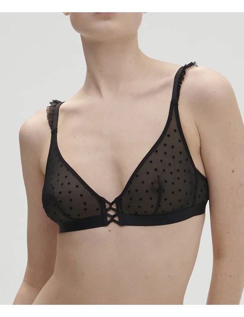 Simone perele -  reggiseno triangolo scollato lucie - 1c8250 015 nero