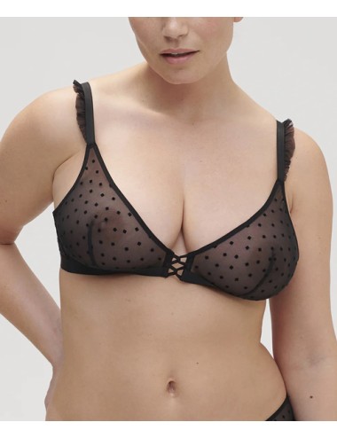 Simone perele -  reggiseno triangolo scollato lucie - 1c8250 015 nero