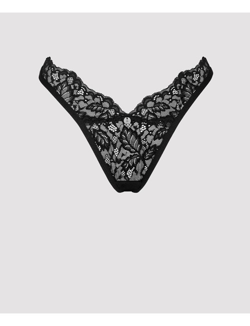 Obsessive lingerie - bellastia sexy perizoma nero in pizzo 3847