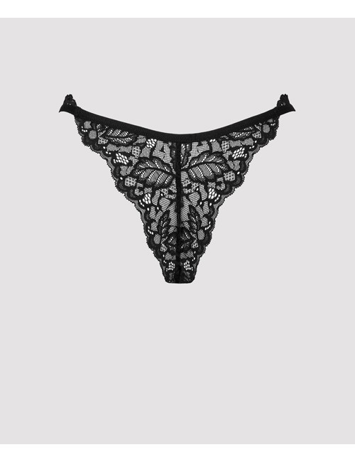 Obsessive lingerie - bellastia sexy perizoma nero in pizzo 3847