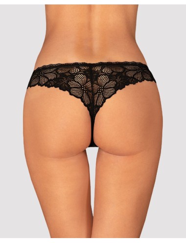 Obsessive lingerie - serafia sexy mutandine in pizzo nero 4059