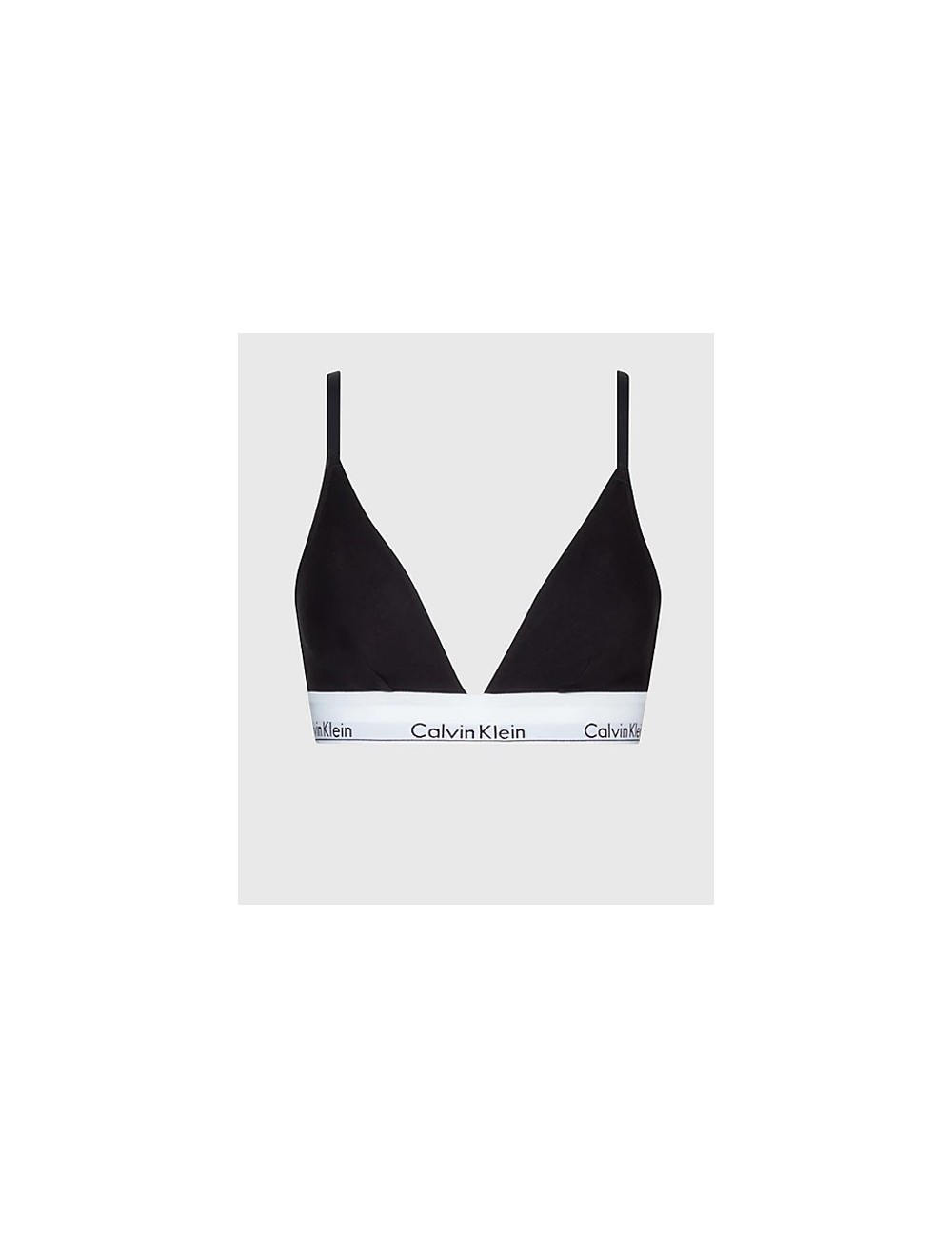 Ck - reggiseno a triangolo - modern cotton 000qf1061e 001 nero