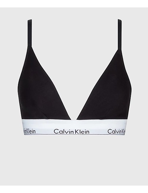 Ck - reggiseno a triangolo - modern cotton 000qf1061e 001 nero