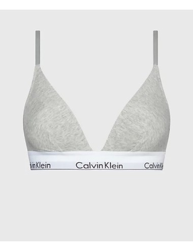 Ck - reggiseno a triangolo - modern cotton 000qf1061e 020 grigio