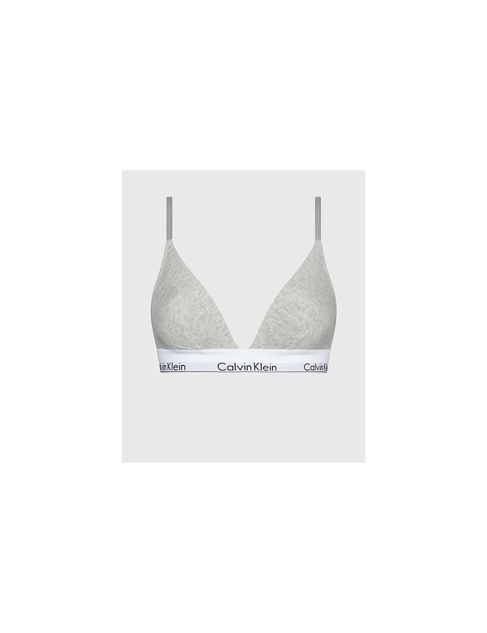 Ck - reggiseno a triangolo - modern cotton 000qf1061e 020 grigio