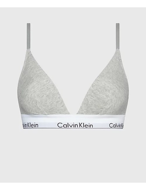 Ck - reggiseno a triangolo - modern cotton 000qf1061e 020 grigio