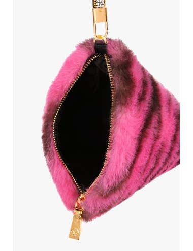 Jayley - borsa a piramide in ecopelliccia fmpbg65a06z animalier fuxia