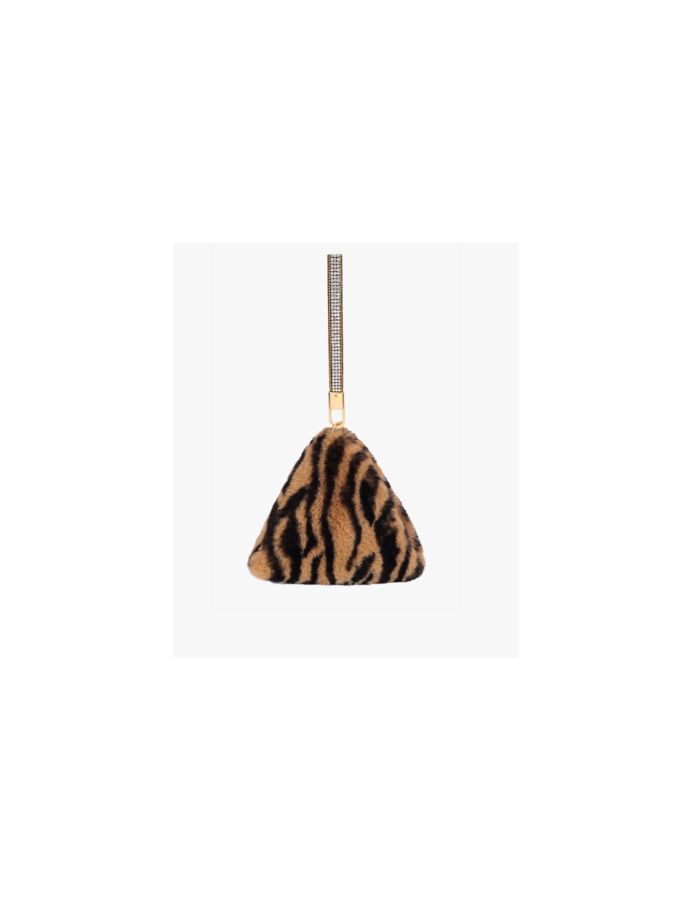 Jayley - borsa a piramide in ecopelliccia fmpbg65a09z animalier marrone