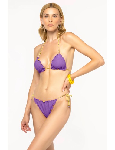 4giveness - bikini triangolo e slip must have fgbw3580 070 viola