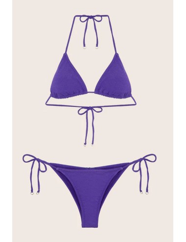 Effek - bikini triangolo e slip brasiliano regolabile visionary dose fk24-v001pr viola