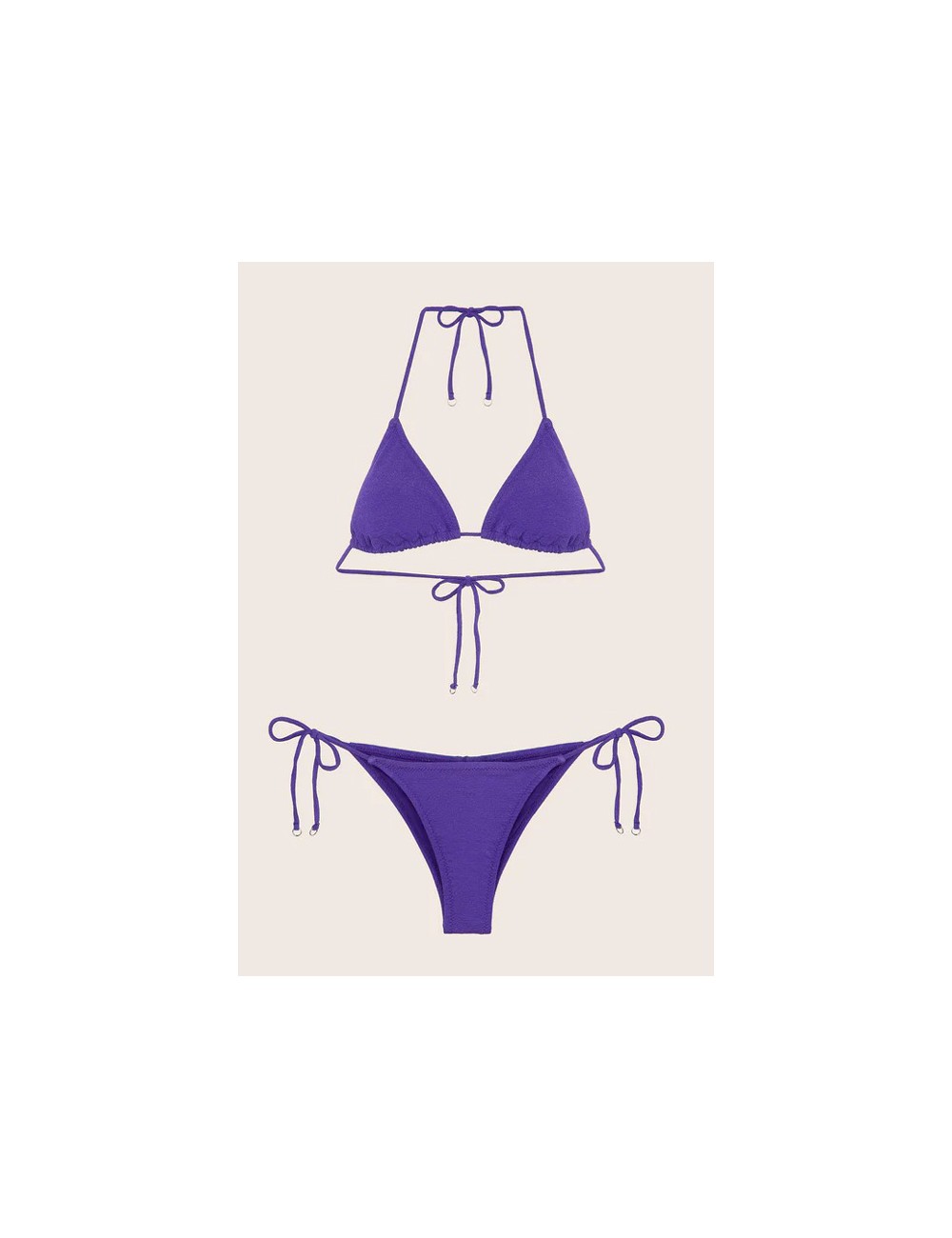 Effek - bikini triangolo e slip brasiliano regolabile visionary dose fk24-v001pr viola