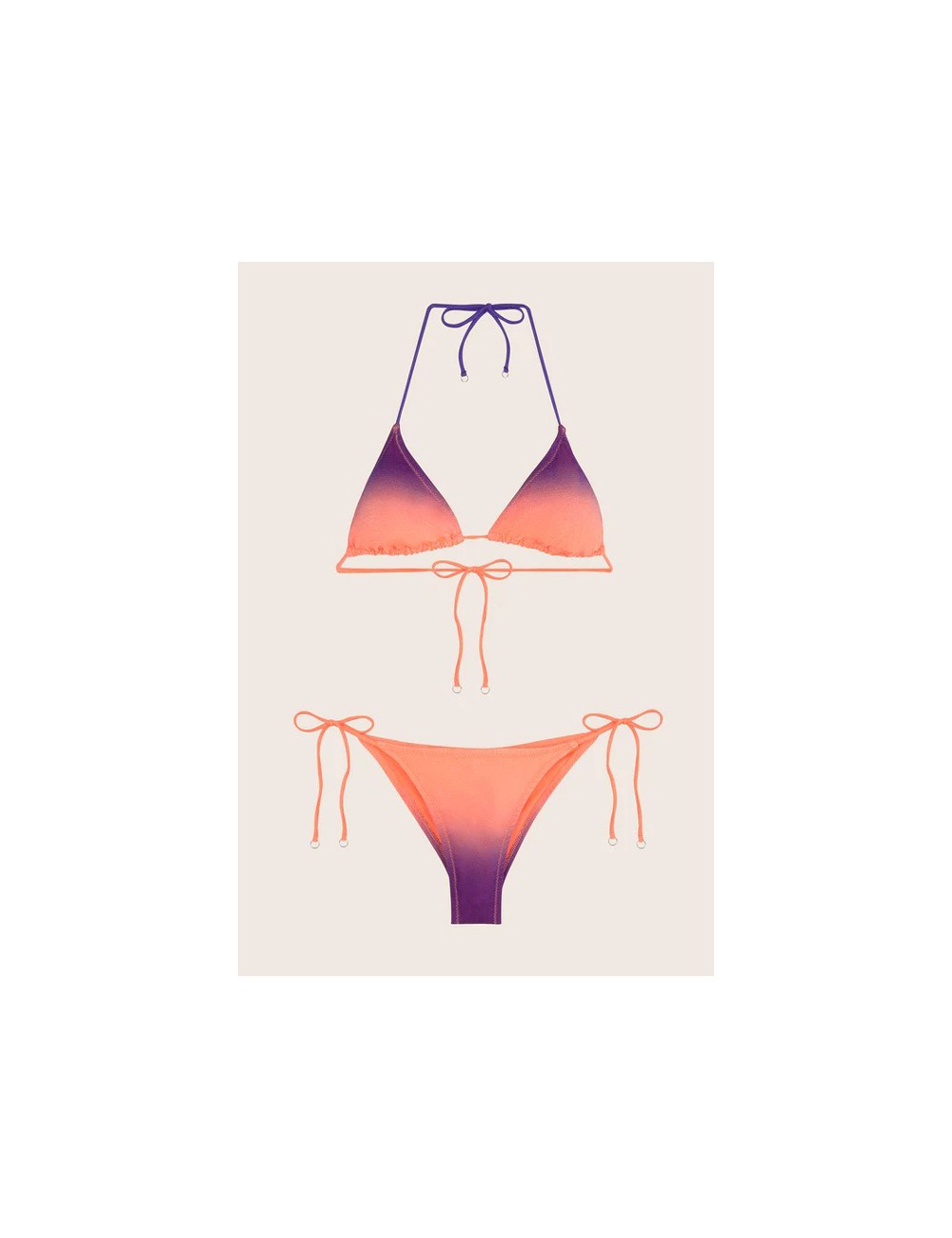 Effek - bikini triangolo e slip brasiliano regolabile visionary dose fk24-v002x19