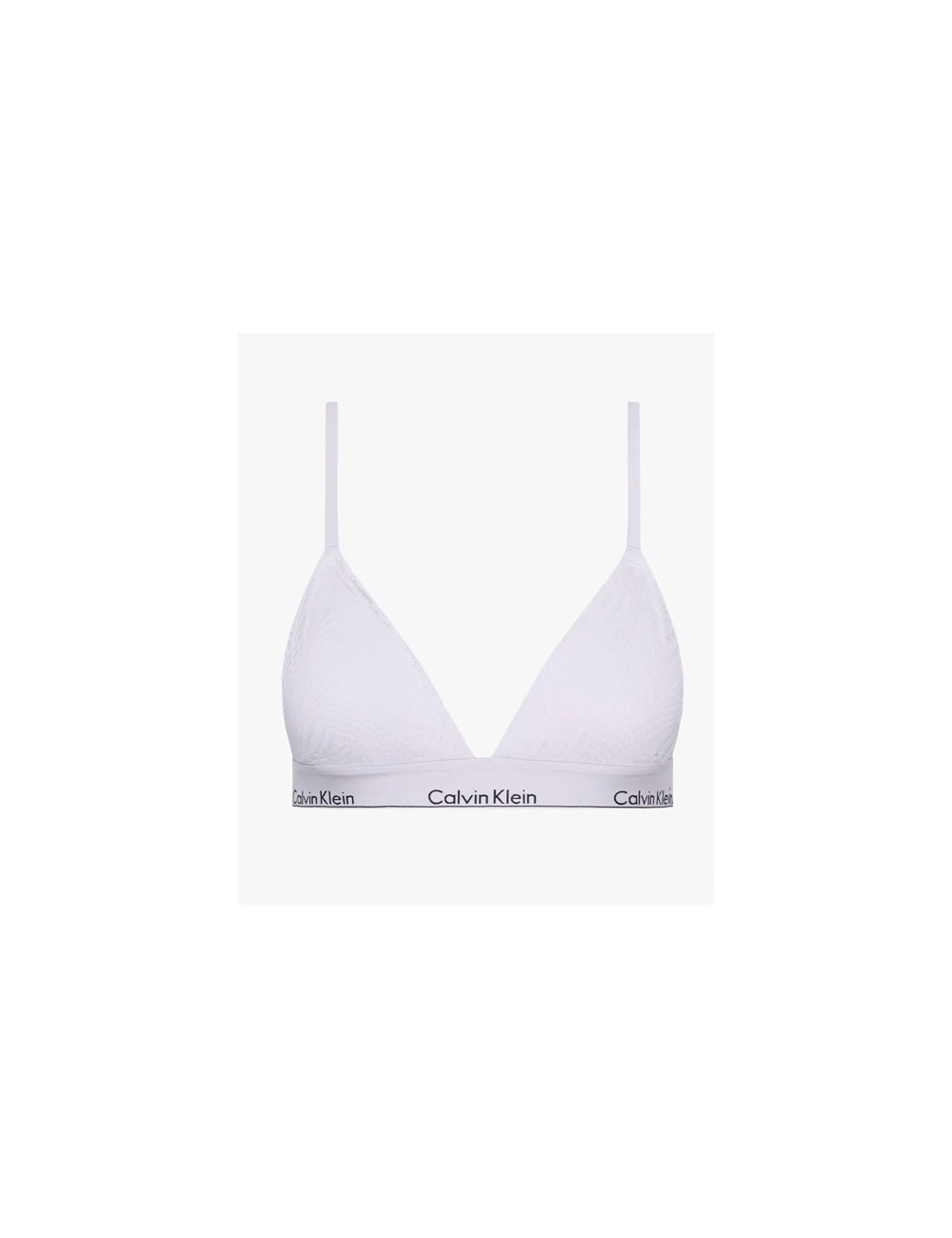 Ck - reggiseno a triangolo in pizzo con coppe preformate 000qf7077e-ll0 lilla