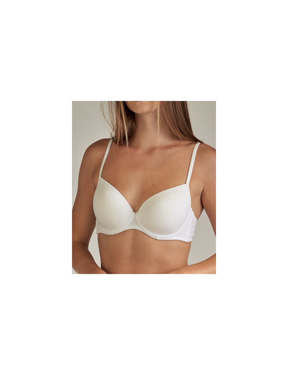 Parisblue - reggiseno balconcino in cotone 117954 elen bianco