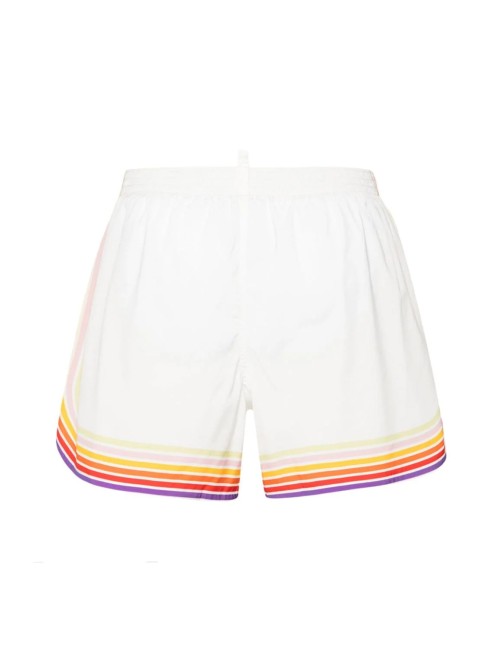 Dsquared2 - boxer midi arcobaleno d7b67575 128 bianco