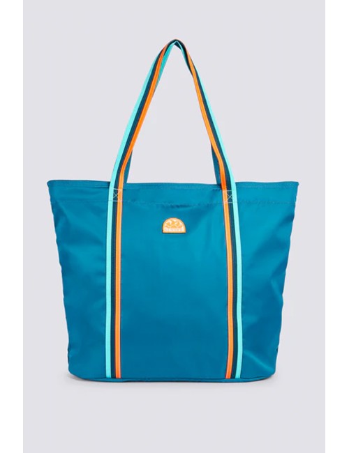 Sundek - bon borsa con dettaglio arcobaleno am388abta100 01203 teal 03