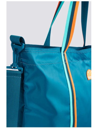 Sundek - bon borsa con dettaglio arcobaleno am388abta100 01203 teal 03