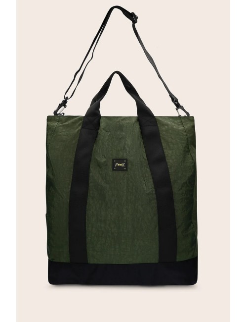 Effek - borsa con logo fk24-a450mg verde militare