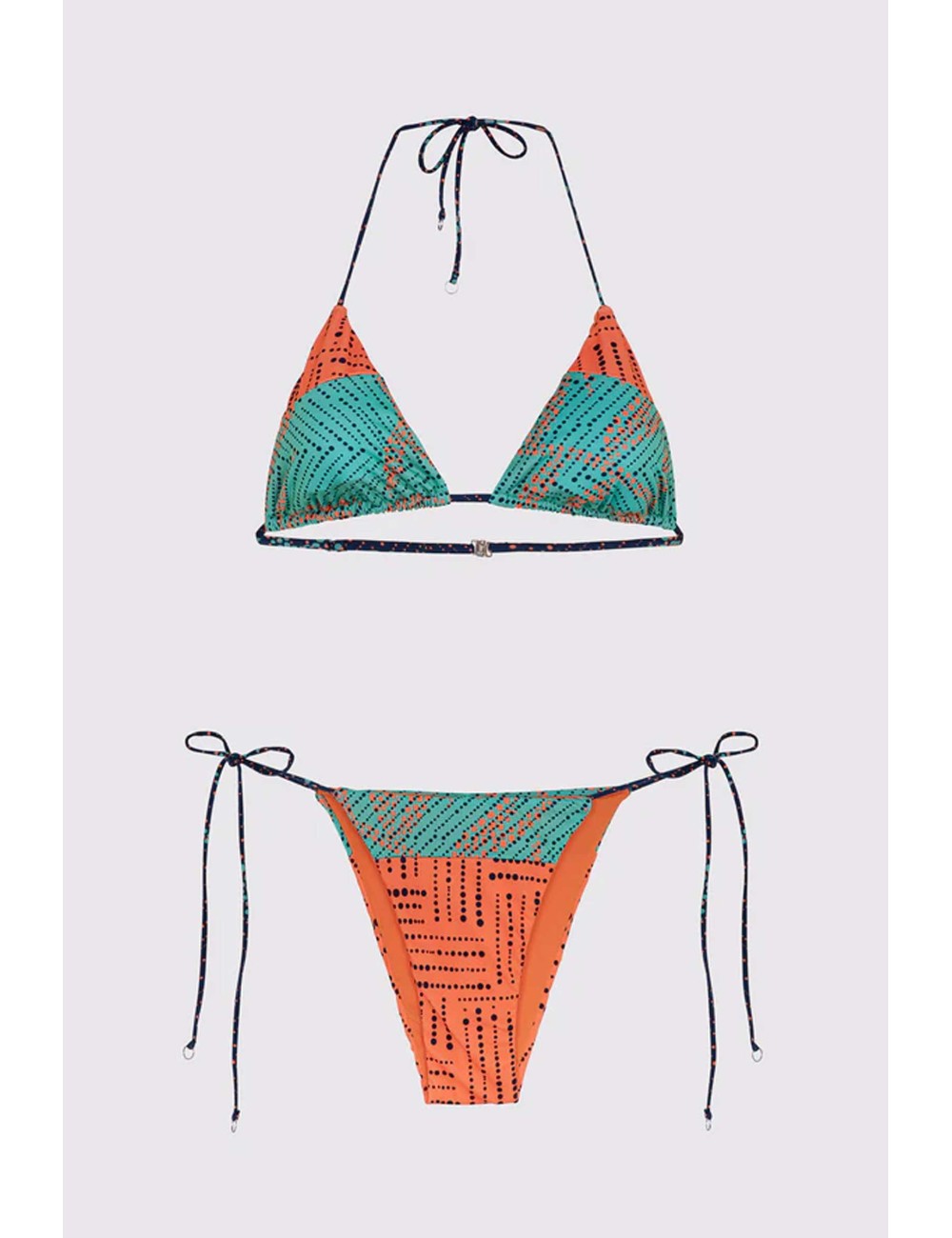 Bikini triangolo e slip brasiliano regolabile exotic f24-0440x1