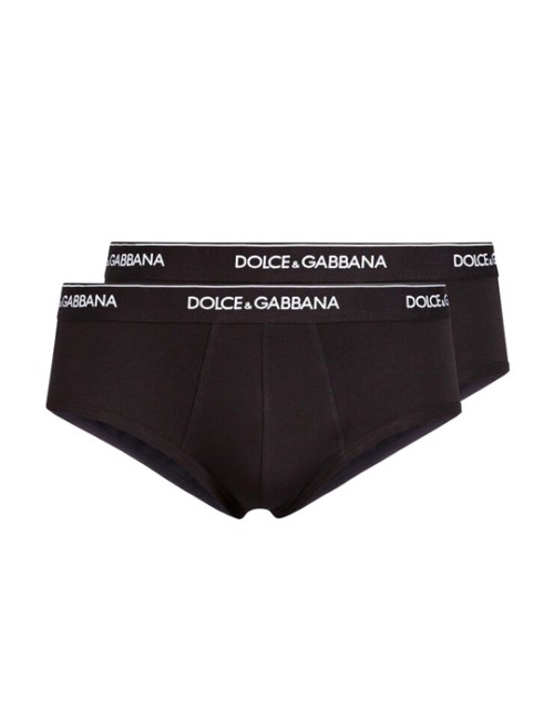 Dolce&gabbana - slip brando 2pack strech cotton n9a05j fugiw