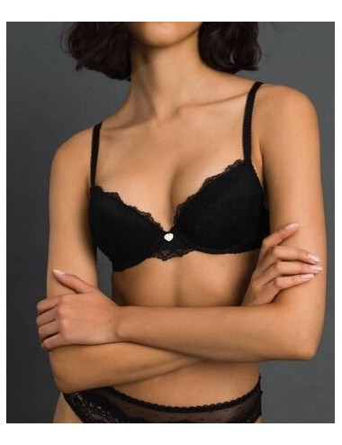 Twinset - reggiseno push-up con pizzo e tulle 192ll6c44