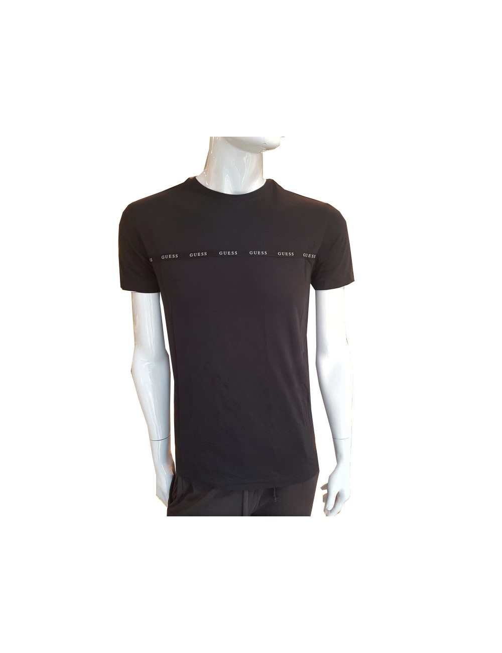 Guess - t-shirt super slim uomo logo u97g02 jr003