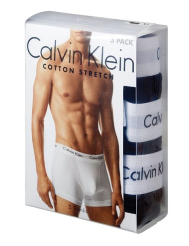 Ck - boxer 3pack cotton strech 0000u2664g 001 nero