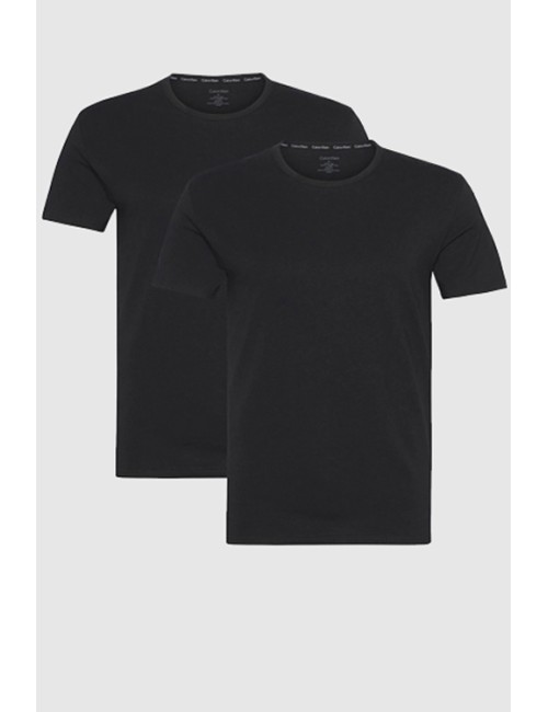 Ck - t-shirt 2pack cotton strech 000nb1088a 001 nero