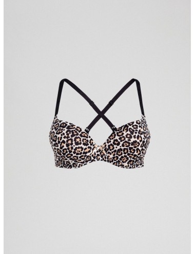 Twinset - reggiseno push-up lcnn44 maculato